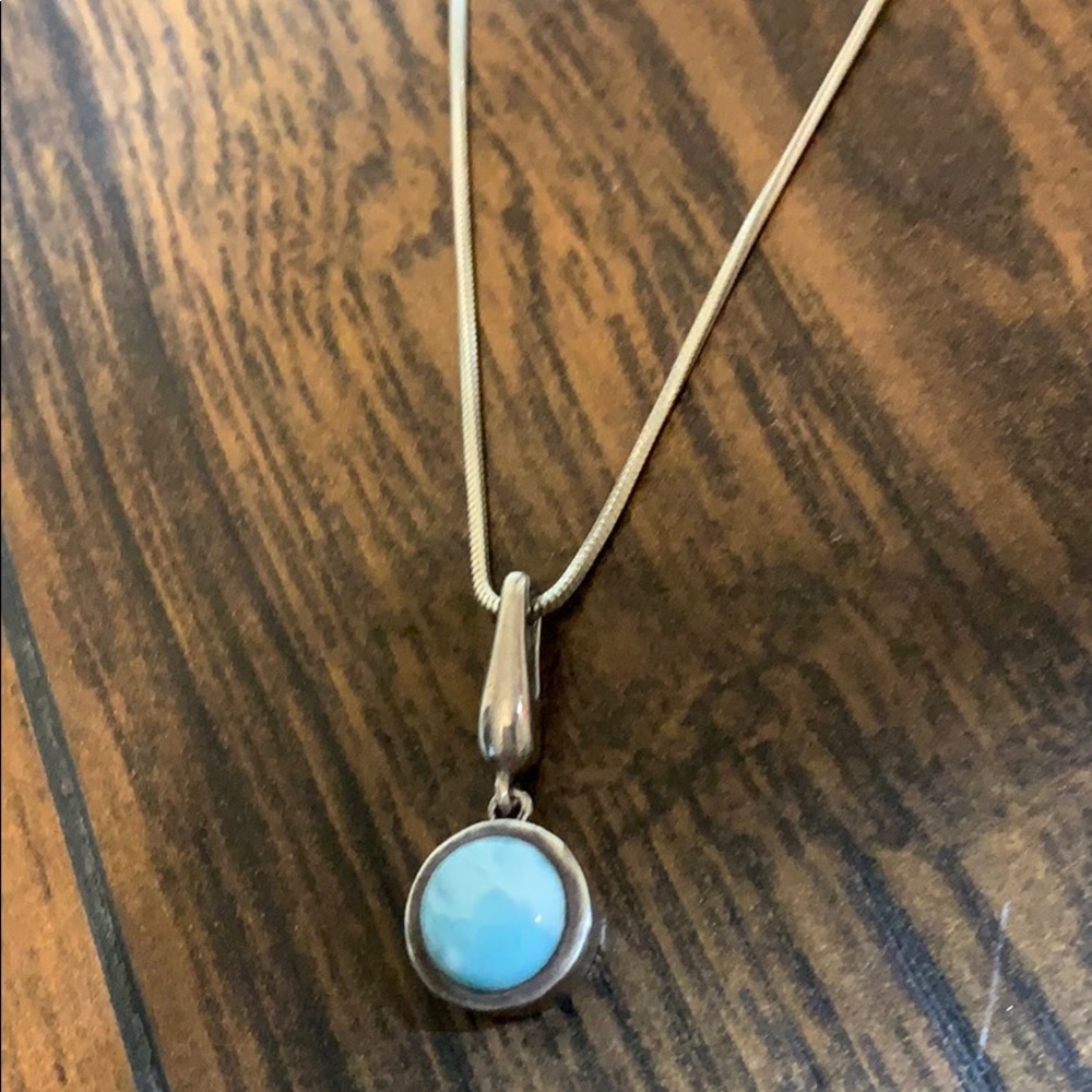 Adjustable 23” silver necklace